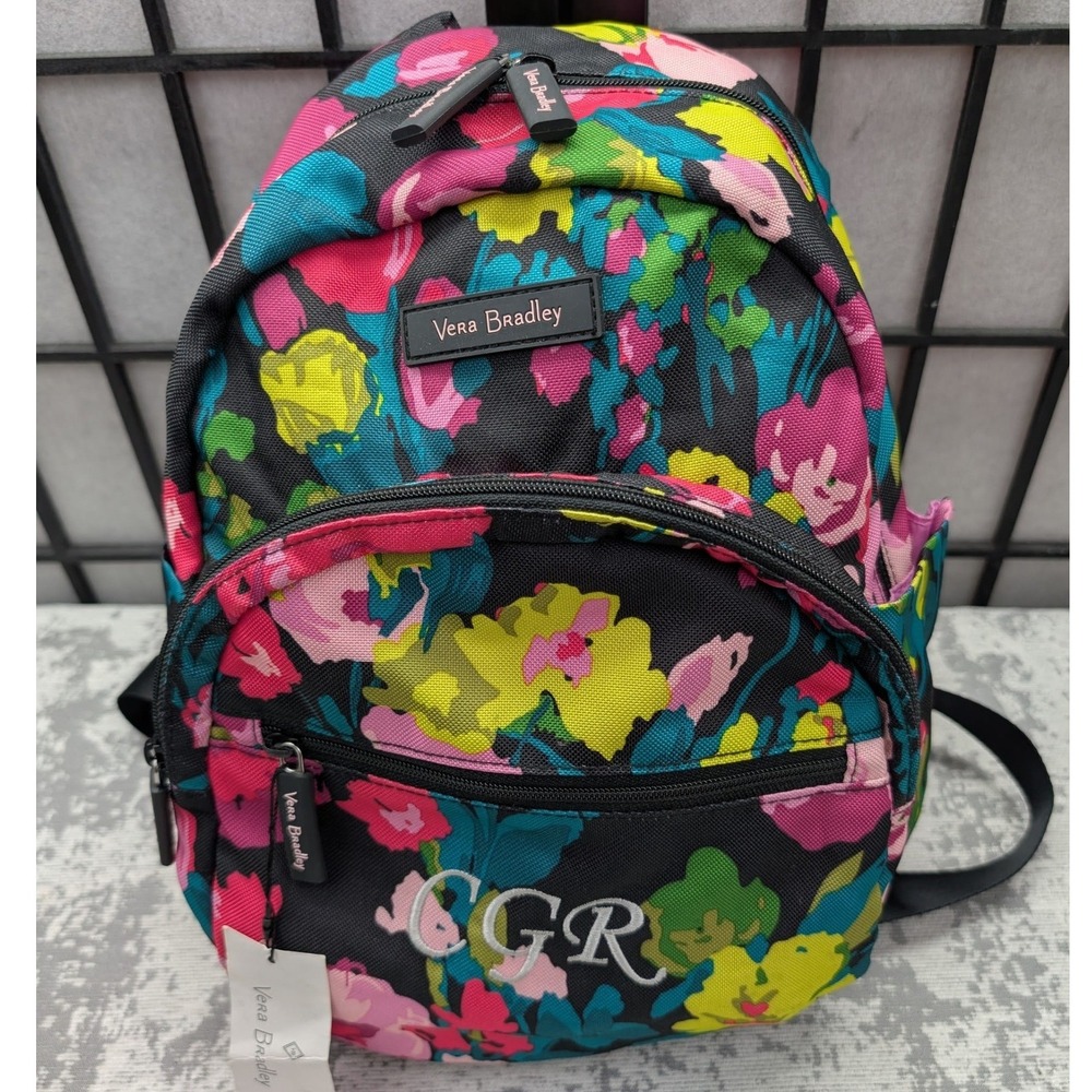 Vera Bradley Lighten Up Essential Compact Backpack Hilo Meadow Floral 23727-N10